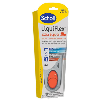 Scholl Liquiflex Insoles Extra Support Small - OhYouLuckyDuck.com.au