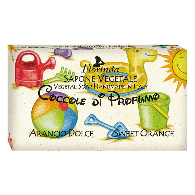 Florinda Baby Coccole di Profumo (Scented Cuddles) Sweet Orange Vegetale Soap Bar 100g