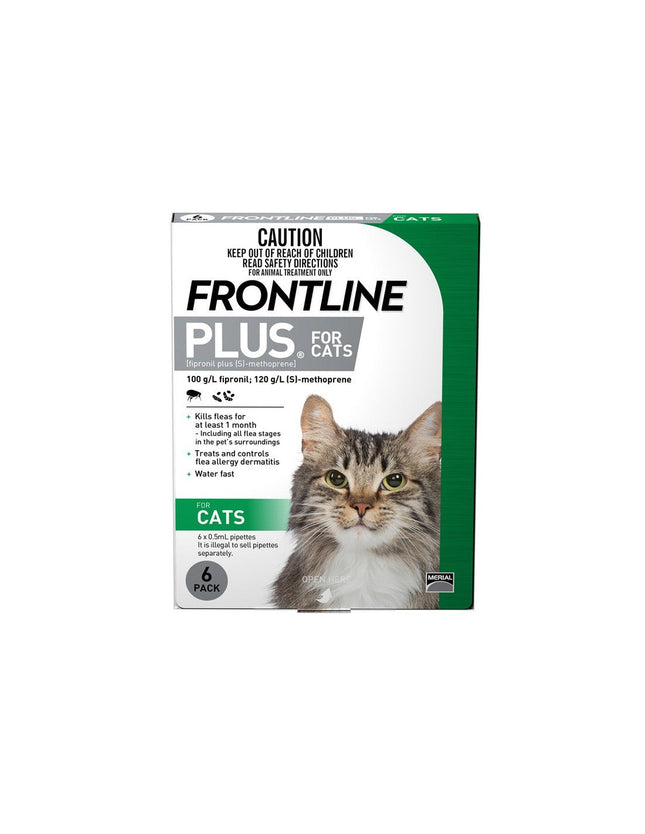 Frontline Plus Flea & Tick Protection For Cats 6 Packs