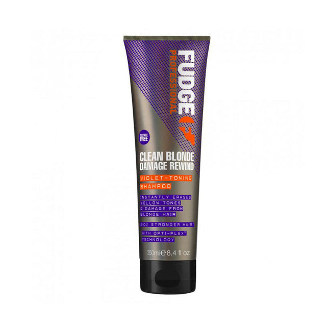Fudge Clean Blonde Damage Rewind Violet Toning Shampoo 250ml - OhYouLuckyDuck.com.au
