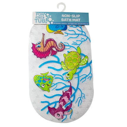Fun In The Tub Non Peel Anti-bacterial Mould Free Sealife Bath Mat