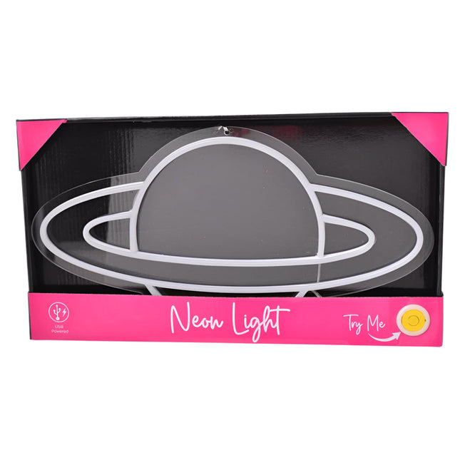 Gibson Gifts Planet LED Neon Light Wall Sign