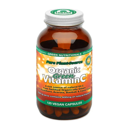 Green Nutritionals Organic Green Vitamin C 120 Capsules