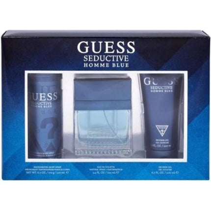 Guess Seductive Homme Blue 3 Piece Gift Set EDT 100ML