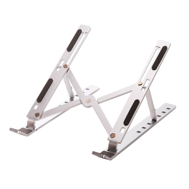 Maverick Folding Laptop Stand with Velvet Pouch Silver