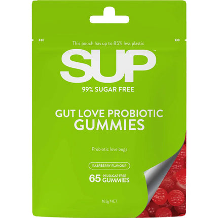 Sup Gut Love Probiotic Gummies Raspberry Flavour 65