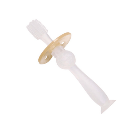 Haakaa 360 Degree Silicone Toothbrush For Babies And Toddlers Clear