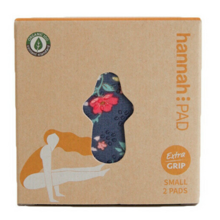 Hannahpad Certified Organic Cotton Reusable Cloth Pads Small 2 Pack Assorted