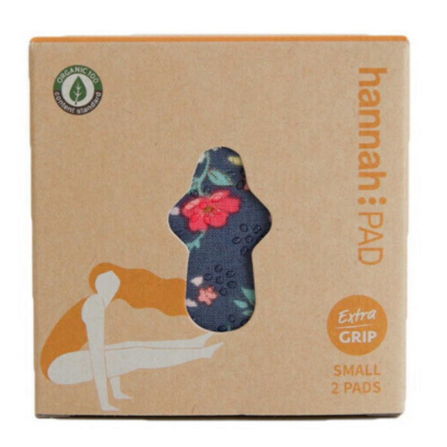 Hannahpad Certified Organic Cotton Reusable Cloth Pads Small 2 Pack Assorted