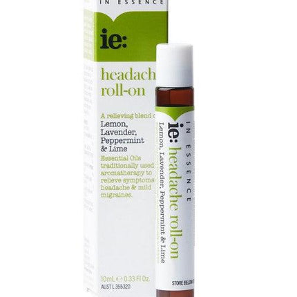 IN ESSENCE IE: HEADACHE ESSENTIAL OIL ROLL ON 10ML - OhYouLuckyDuck.com.au