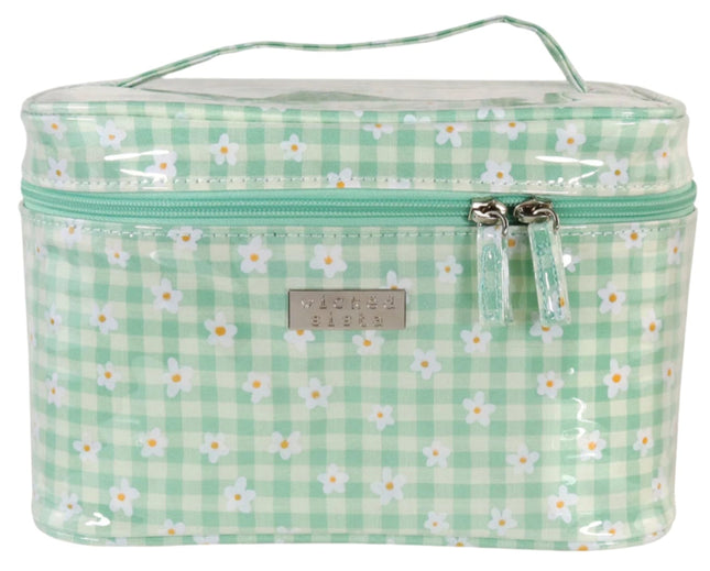 Wicked Sista Gingham Buds Fresh Small Beauty Case