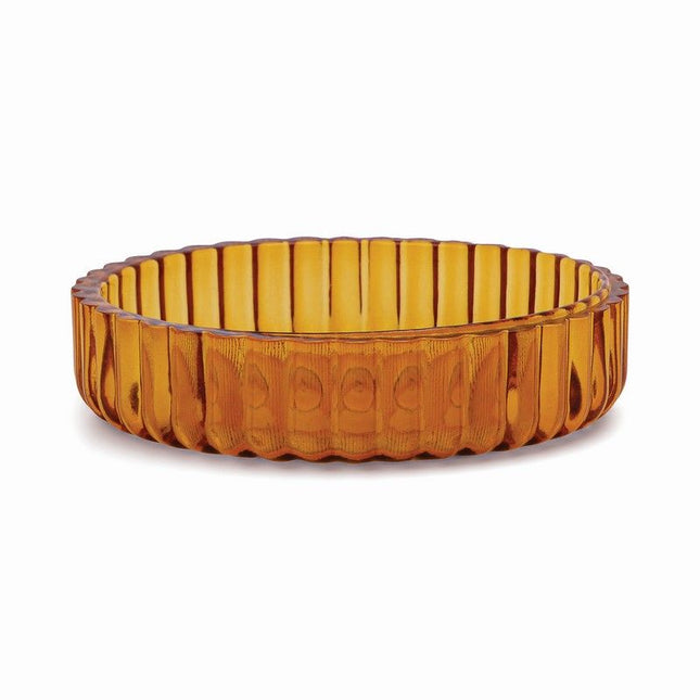 Designworks Collective Amber Glass Nesting Rim Bowls Set of 2