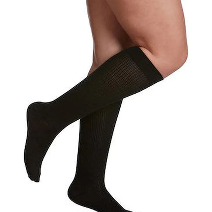 Sigvaris Traveno Travel Socks Black Size 6 EU 46-47