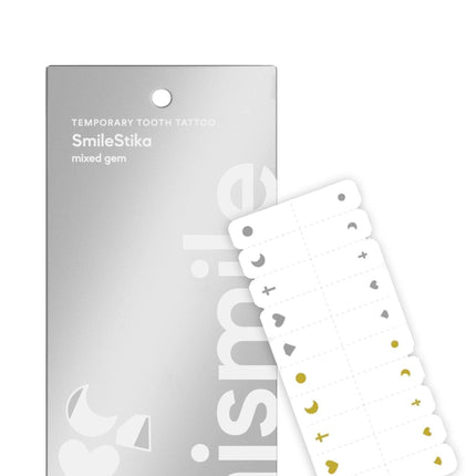 Hismile Smilestika Mixed Gem Smile Stickers 20 Pack