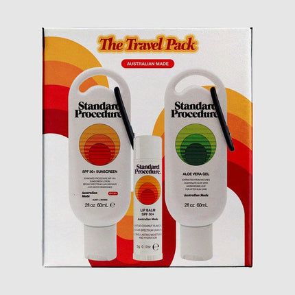 Standard Procedure Travel Pack with SPF 50+ Sunscreen and Aloe Vera Gel 2 x 60ML