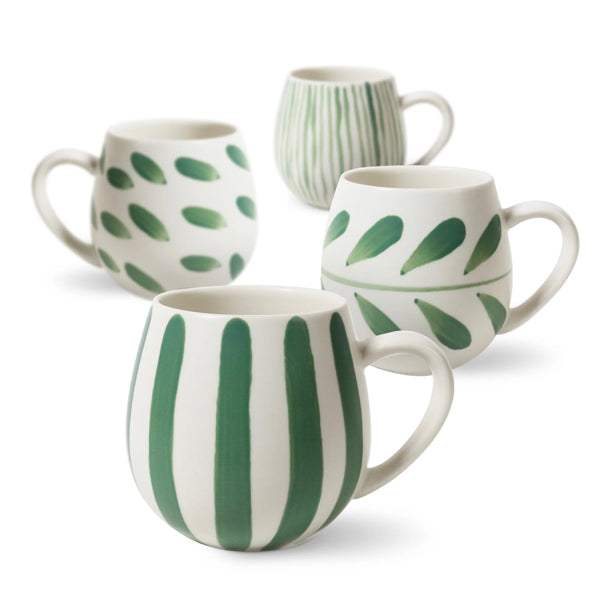 Robert Gordon Hug Me Mugs Set of 4 Ceramic Coffee Cups