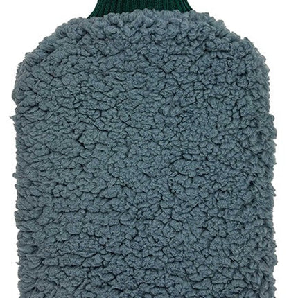 3p Plush Hot Water Bottle Cover Steel Blue For 2l Bottle