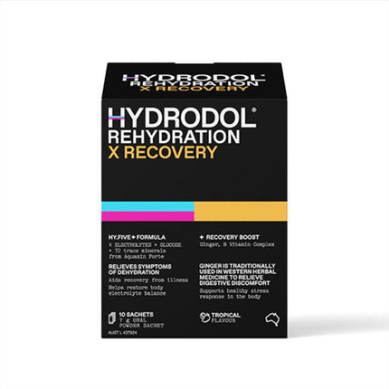 Hydrodol Rehydration X Recovery Powder 10 Pack - OhYouLuckyDuck.com.au