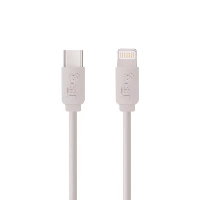 Igear USB C to Lightning Cable for iPhone and iPad Charge and Sync White