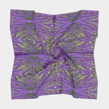 TrailsEdgeFineArt Purple Haze Petals Floral Silk Scarf