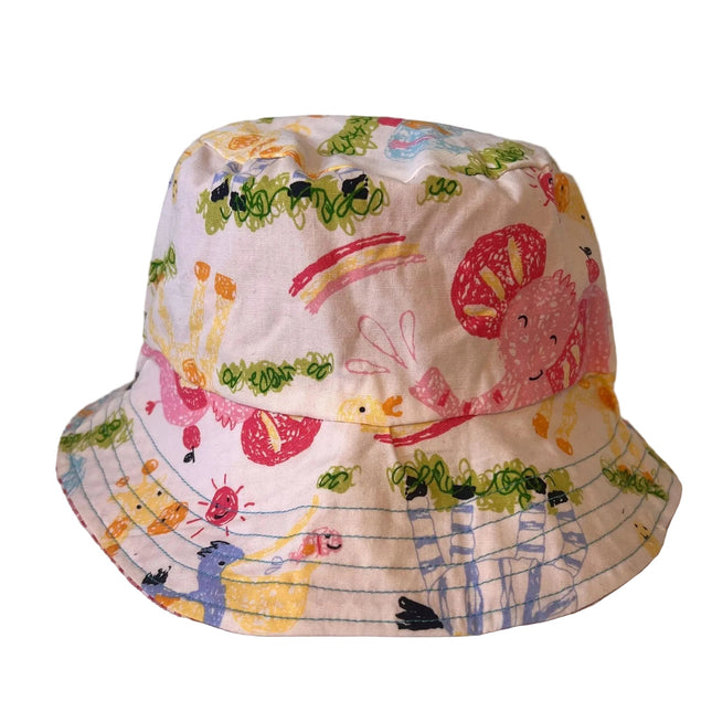 TamMadeIt Kids Reversible Cotton Bucket Sun Hat