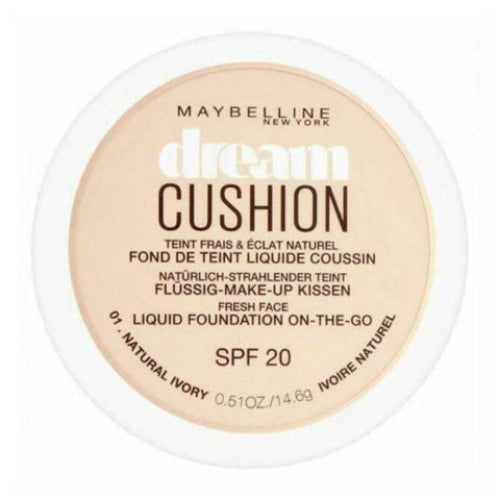 Maybelline Dream Cushion Liquid Foundation in a Compact Natural Ivory