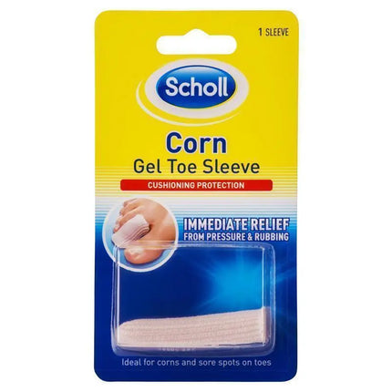 Scholl Corn Gel Toe Sleeve for Pain Relief and Protection 1