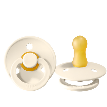 Bibs Pacifier Round S1 Ivory