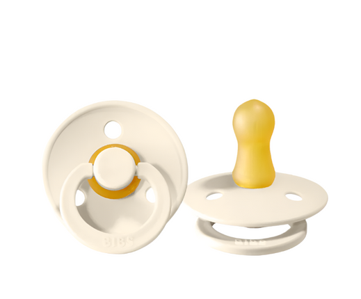 Bibs Pacifier Round S1 Ivory