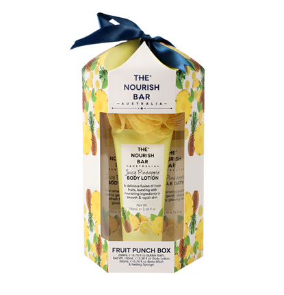 The Nourish Bar Fruit Punch Box Juicy Pineapple