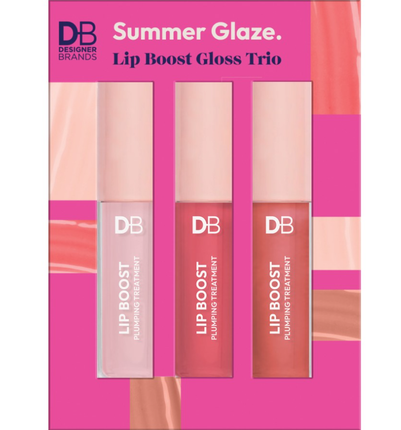 Designer Brands Summer Glaze Lip Boost Gloss Trio