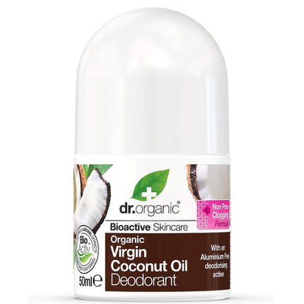 Dr Organic Deodorant Roll On Coconut Oil 50ML