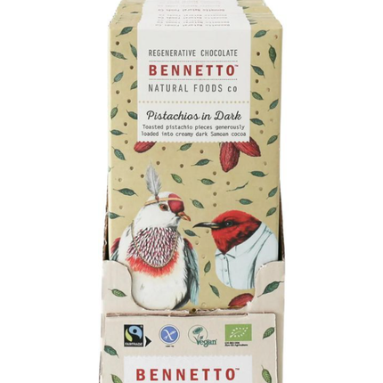 Bennetto Organic Dark Chocolate Pistachios In Dark 100G