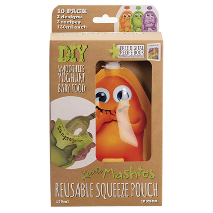 Little Mashies Reuse Squeze Pouch Mixed Colour