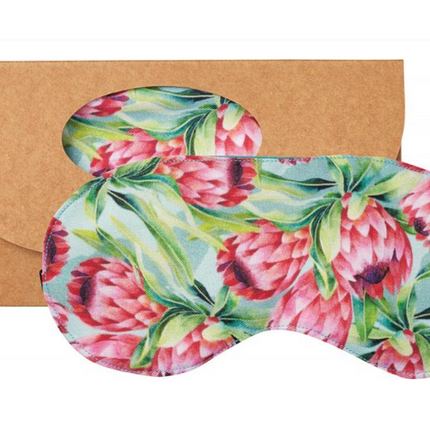 Wheatbags Love Eye Mask Protea Print