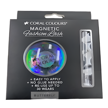Coral Colours Magnetic Eyelash Green Butterfly