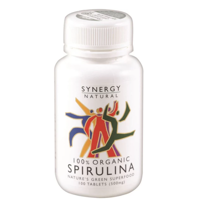 Synergy Natural Organic Spirulina 500MG Tablet 100