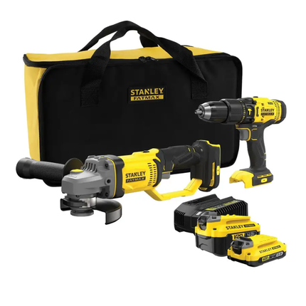 Stanley FatMax Drill Hammer Cordless 18V V20 Grinder Angle Combo Kit