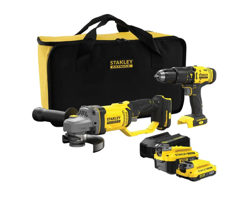 Stanley FatMax Drill Hammer Cordless 18V V20 Grinder Angle Combo Kit