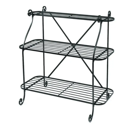 Plant Stand 3 Tier Wrought Iron 90CM X 35CM X 90CM