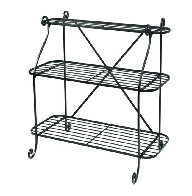 Plant Stand 3 Tier Wrought Iron 90CM X 35CM X 90CM