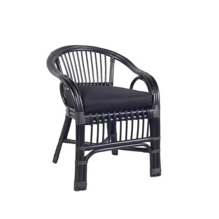 Home Bazar Chair Occasional Moroccan Black