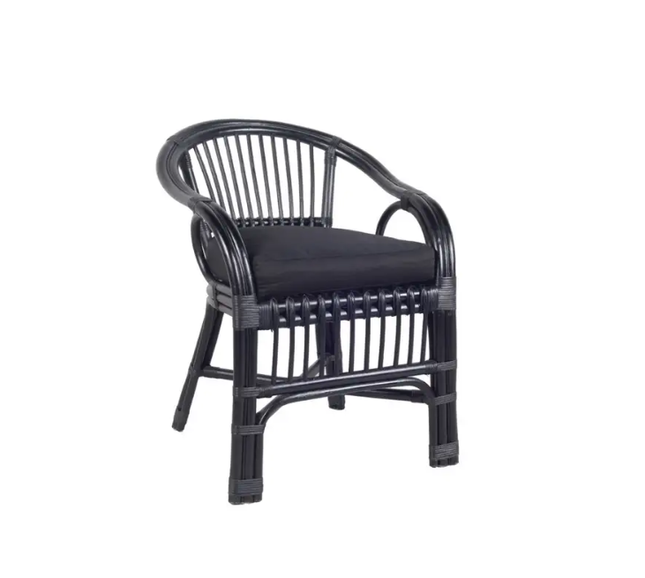 Home Bazar Chair Occasional Moroccan Black