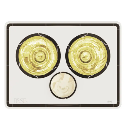 IXL Heat 3In1 Vent Light 2 Heat Globe Vivid