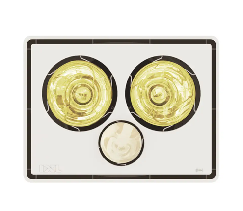 IXL Heat 3In1 Vent Light 2 Heat Globe Vivid