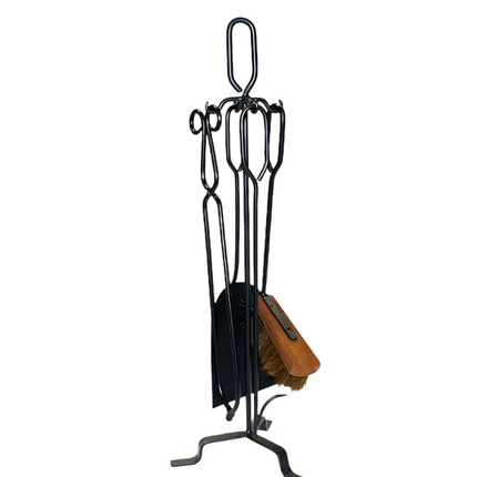 Fire Tool 4 Piece W/Tongs