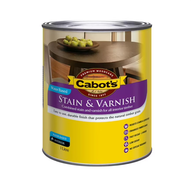 Cabots Stain Varnish Water Based Tint Base 4L