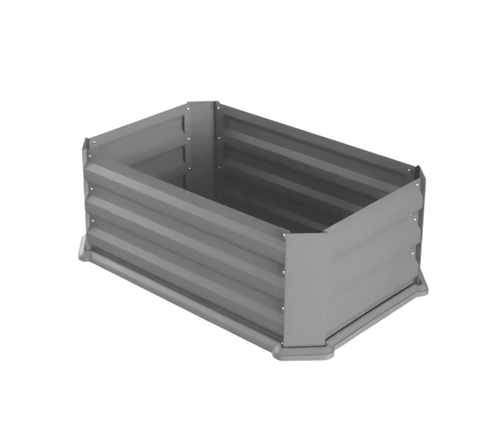 Green Life Garden Bed Patio With Base 800X500X300 Slate Grey