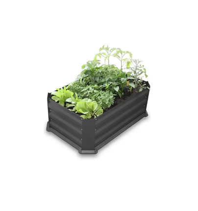 Green Life Garden Bed Patio With Base 800X500X300 Charcoal