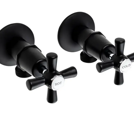 Mildon Paramount Washing Machine Stops Chrome/Matt Black